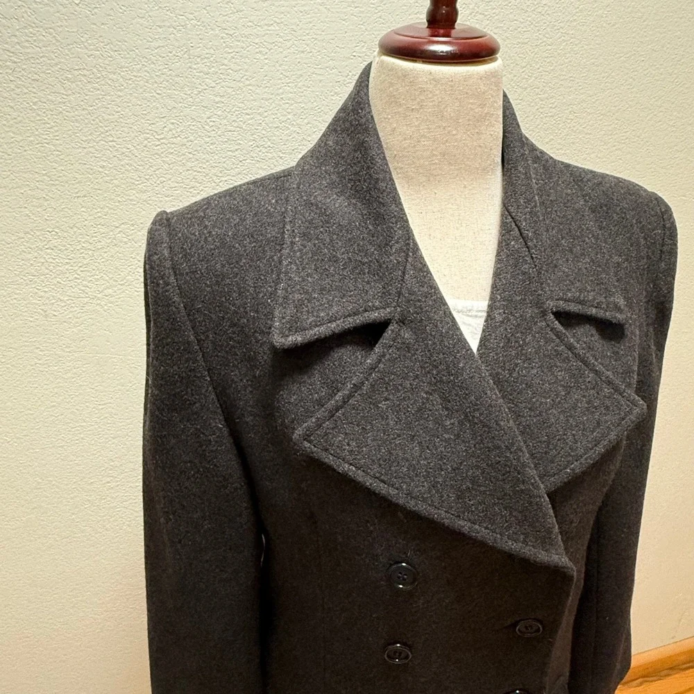 Vingtage Wool Blend Double Breasted Pea Coat Made in USA Coat‎ Women Size Medium